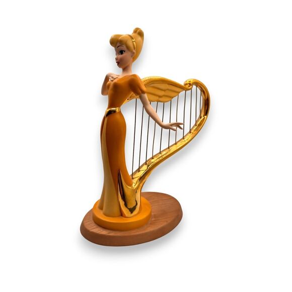 Disney Other - WDCC "Beautiful Diversion" Singing Harp Mickey and the Beanstalk Harp Figurine
